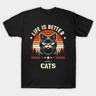 Life Is Better With a Cats T-Shirt